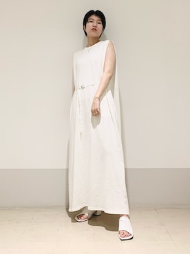 「KBF+」｜「アイテム（ワンピース/ドレス）」を使った、なかさんさん（レディース・156cm）の夏コーディネート