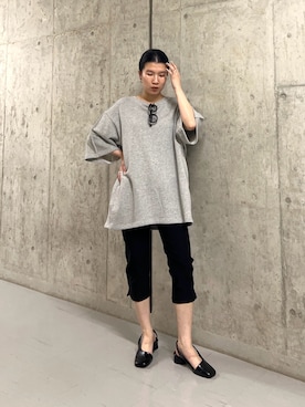 「KBF（ケイビーエフ）のアイテム（トップス）」を使った、なかさんさん（レディース・156cm）の春コーディネート