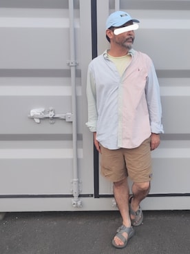 「Pherrow's（フェローズ）のアイテム」を使った、アマタウロスさん（メンズ・169cm）の夏コーディネート