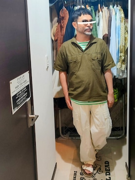 「アメカジ」｜アマタウロスさん（メンズ・169cm・40代）の秋コーディネート
