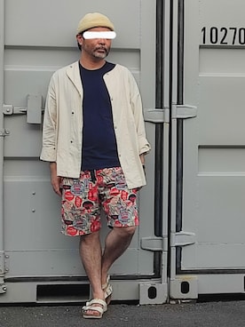 「アイテム（その他アウター）」を使った、アマタウロスさん（メンズ・169cm）の夏コーディネート