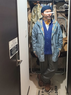 「アイテム（スラックス）」を使った、アマタウロスさん（メンズ・169cm・40代）の秋コーディネート