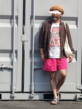「アイテム（ハンチング/ベレー帽）」を使った、アマタウロスさん（メンズ・169cm）の秋コーディネート