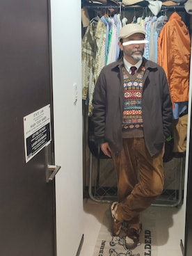 「アイテム（ベスト）」を使った、アマタウロスさん（メンズ・169cm）の秋コーディネート