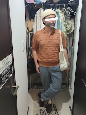 「アイテム（バッグ）」を使った、アマタウロスさん（メンズ・169cm・40代）の秋コーディネート