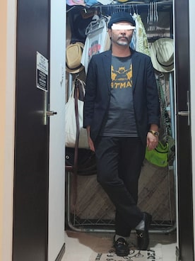 「アイテム（ニットキャップ/ビーニー）」を使った、アマタウロスさん（メンズ・169cm）の秋コーディネート