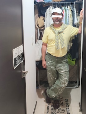 「アイテム（ポロシャツ）」を使った、アマタウロスさん（メンズ・169cm・40代）の夏コーディネート