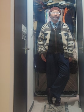 「アイテム（ハンチング/ベレー帽）」を使った、アマタウロスさん（メンズ・169cm）の秋コーディネート