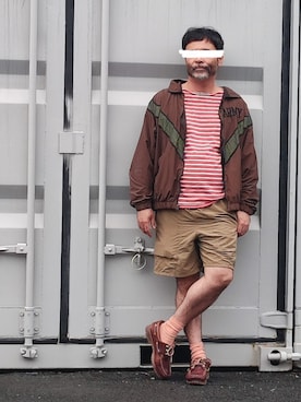 「アイテム（ジャケット/アウター）」を使った、アマタウロスさん（メンズ・169cm・40代）の秋コーディネート