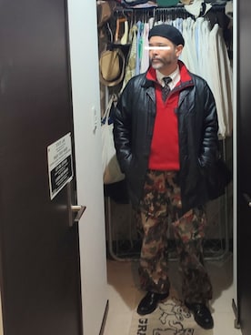 「アイテム（シャツ/ブラウス）」を使った、アマタウロスさん（メンズ・169cm・40代）の冬コーディネート