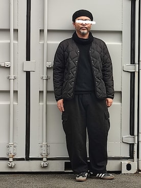 「アイテム（ダウンジャケット/コート）」を使った、アマタウロスさん（メンズ・169cm）の秋コーディネート