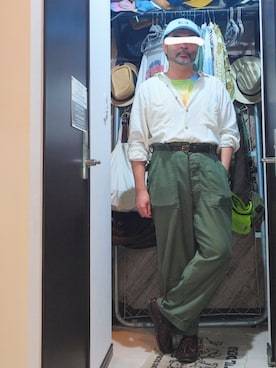 「デッキシューズ」｜アマタウロスさん（メンズ・169cm）の秋コーディネート