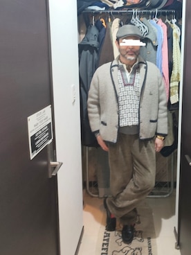 「THE FAT HATTER（ザ ファット ハッター）のアイテム」を使った、アマタウロスさん（メンズ・169cm）の冬コーディネート