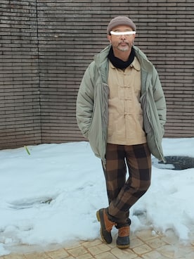 「L.L.Bean（エルエルビーン）のアイテム」を使った、アマタウロスさん（メンズ・169cm）の冬コーディネート