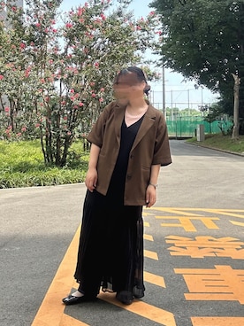 「GRL（グレイル）のアイテム（ワンピース/ドレス）」を使った、マイコさん（レディース・152cm）の夏コーディネート