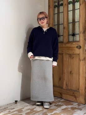 erikaさん（レディース・147cm）の冬コーディネート