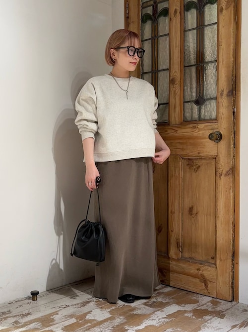 セール】【＠sein___000 セレクト】ソフトツイルバイヤススカート