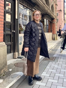 erikaさん（レディース・147cm）の冬コーディネート