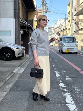 「PUAL CE CIN（ピュアルセシン）のアイテム」を使った、erikaさん（レディース・147cm）の春コーディネート