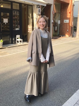 erikaさん（レディース・147cm）の秋コーディネート