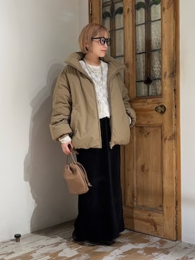 「アイテム（Tシャツ/カットソー）」を使った、erikaさん（レディース・147cm）の秋コーディネート