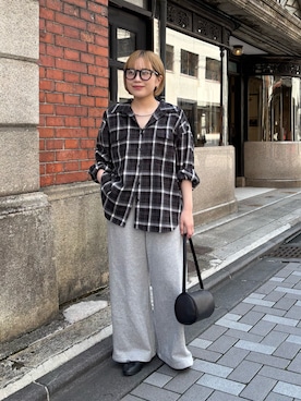 「アイテム（スウェットパンツ）」を使った、erikaさん（レディース・147cm）の秋コーディネート
