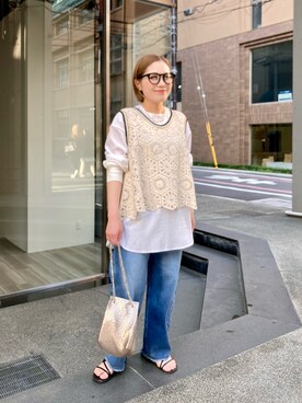 erikaさん（レディース・147cm）の春コーディネート