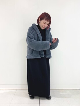 erikaさん（レディース・147cm）の冬コーディネート