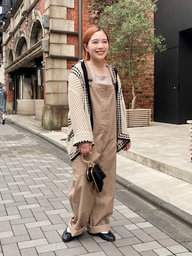 「秋先取りコーデ」｜「アイテム（サロペット/オーバーオール）」を使った、erikaさん（レディース・147cm）の秋コーディネート