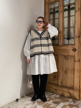 erikaさん（レディース・147cm）の冬コーディネート