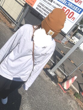 「コーディネート」｜「アイテム（ニットキャップ/ビーニー）」を使った、　styleさん（レディース・162cm）の秋コーディネート