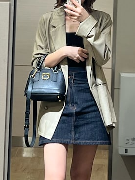 「callautia（カラウティア）のアイテム（ジャケット/アウター）」を使った、ayakaさん（レディース・158cm）の秋コーディネート