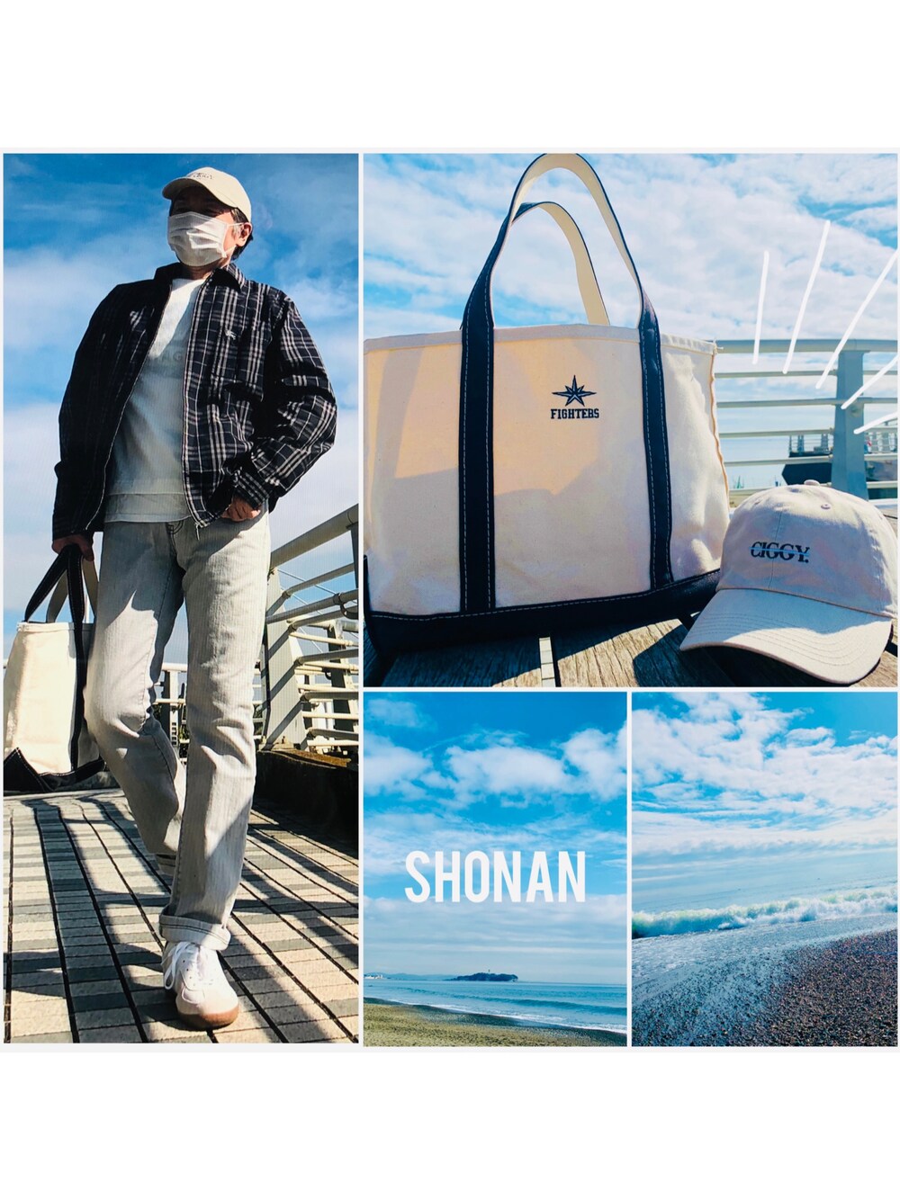 「トートバッグ、カジュアル、キャップ、patagonia、白スニーカー、大人コーデ、休日コーデ、シンプルコーデ、l.l.bean、カジュアルコーデ、秋コーデ」｜「patagoniaのアイテム（パンツ、グレー系）」を使った、tomonsmakeさん（メンズ・170cm）の秋コーディネートの1枚目の写真