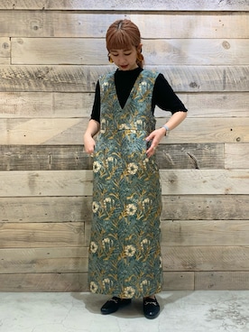 「アイテム（ローファー）」を使った、まるっちさん（レディース・152cm）の夏コーディネート