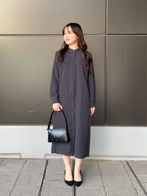 セール】バックプリーツ シャツワンピース ‐ウォッシャブル‐ ＜A DAY