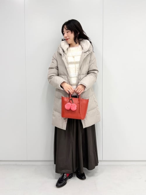 セール】フェイクファー ショールカラー ダウンコート＜A DAY IN THE