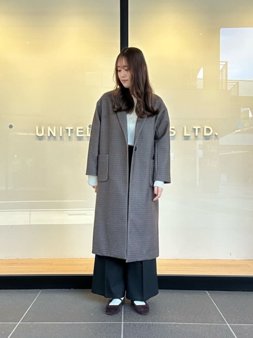 セール】ニットメルトン チェスターコート ＜A DAY IN THE LIFE