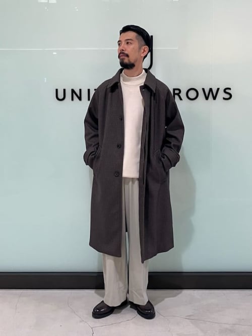 ニットメルトン バルカラーコート＜A DAY IN THE LIFE＞（ステンカラー