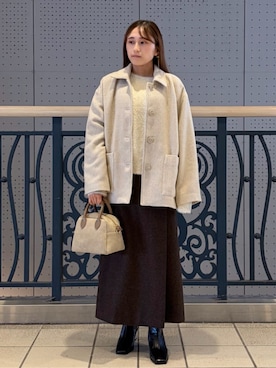 「アイテム（カバーオール）」を使った、ア デイ イン ザ　ライフさん（レディース・153cm）の冬コーディネート