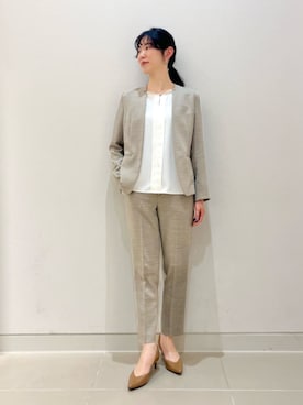 「アイテム（スーツジャケット）」を使った、ア デイ イン ザ　ライフさん（レディース・162cm）の冬コーディネート