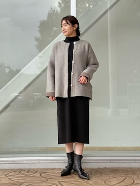 「ベーシック/トラッド」｜「アイテム（ワンピース/ドレス）」を使った、ア デイ イン ザ　ライフさん（レディース・163cm）の秋コーディネート