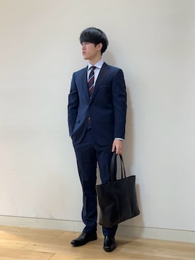 「アイテム（スーツセット）」を使った、ア デイ イン ザ　ライフさん（メンズ・175cm）の春コーディネート
