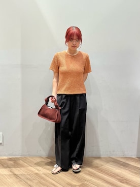 「ストレートパンツ」｜ア デイ イン ザ　ライフさん（レディース・158cm）の夏コーディネート