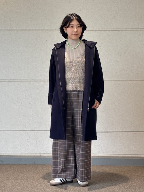 ★限定タイムセール★美品♡UNITED ARROWS♡定価2.2ハイネックニット セール】リブ バイカラー ハイネックニット ‐ウォッシャブル‐ ＜A DAY