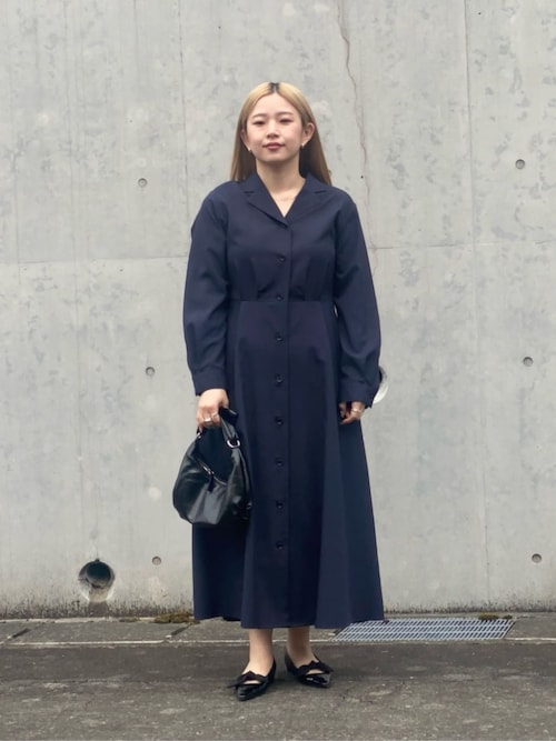 セール】オープンカラー シャツワンピース ‐ウォッシャブル‐＜A DAY IN