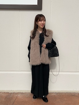 「アイテム（ベスト）」を使った、ア デイ イン ザ　ライフさん（レディース・153cm）の秋コーディネート