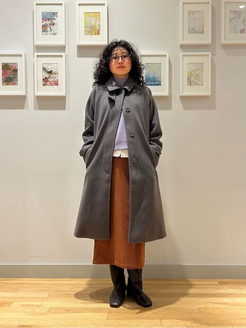ニットビーバー バルカラーコート ＜A DAY IN THE LIFE＞（ステン