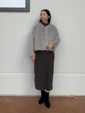 「ニットアップ」｜ア デイ イン ザ　ライフさん（レディース・168cm）の秋コーディネート
