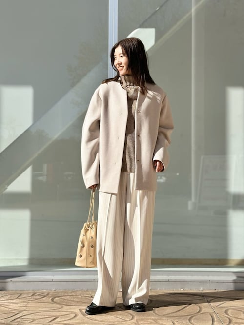 ユナイテッドアローズ　ノーカラーショートコート UNITED ARROWS（ユナイテッドアローズ）の「＜UNITED ARROWS＞リバー