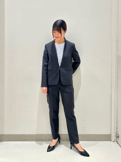 セール】グレンチェック Vネックジャケット ‐セットアップ対応